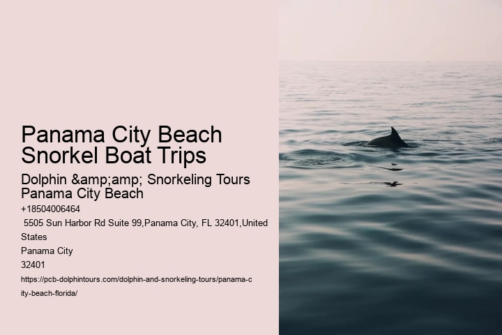 Panama City Beach Snorkel Boat Trips