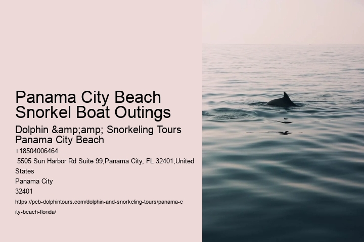 Panama City Beach Snorkel Boat Outings