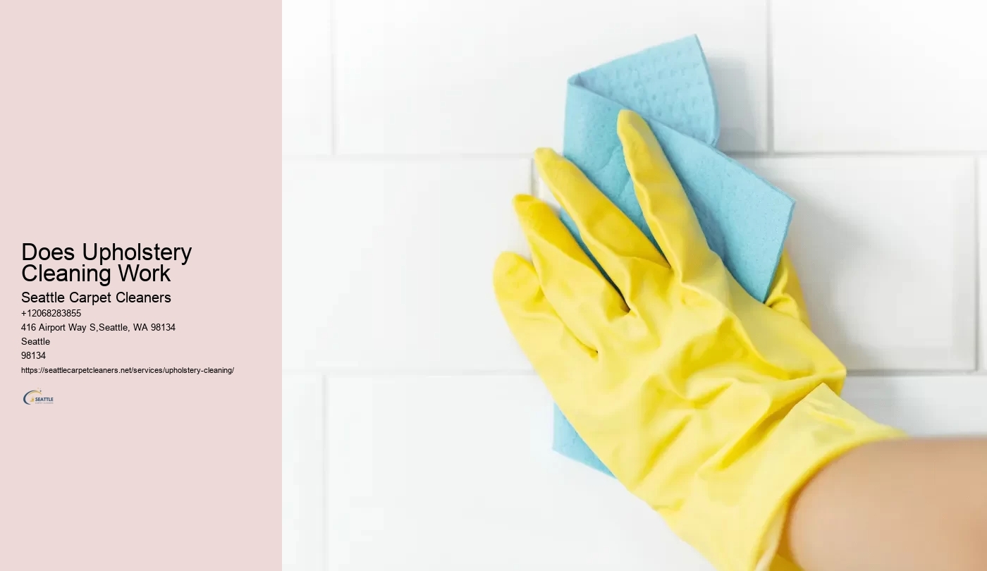 Does Upholstery Cleaning Work